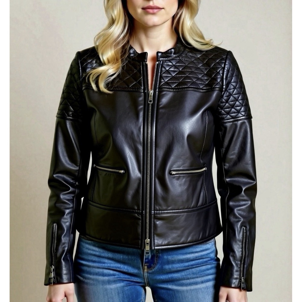 Hinge Women's Leather Jacket Size L